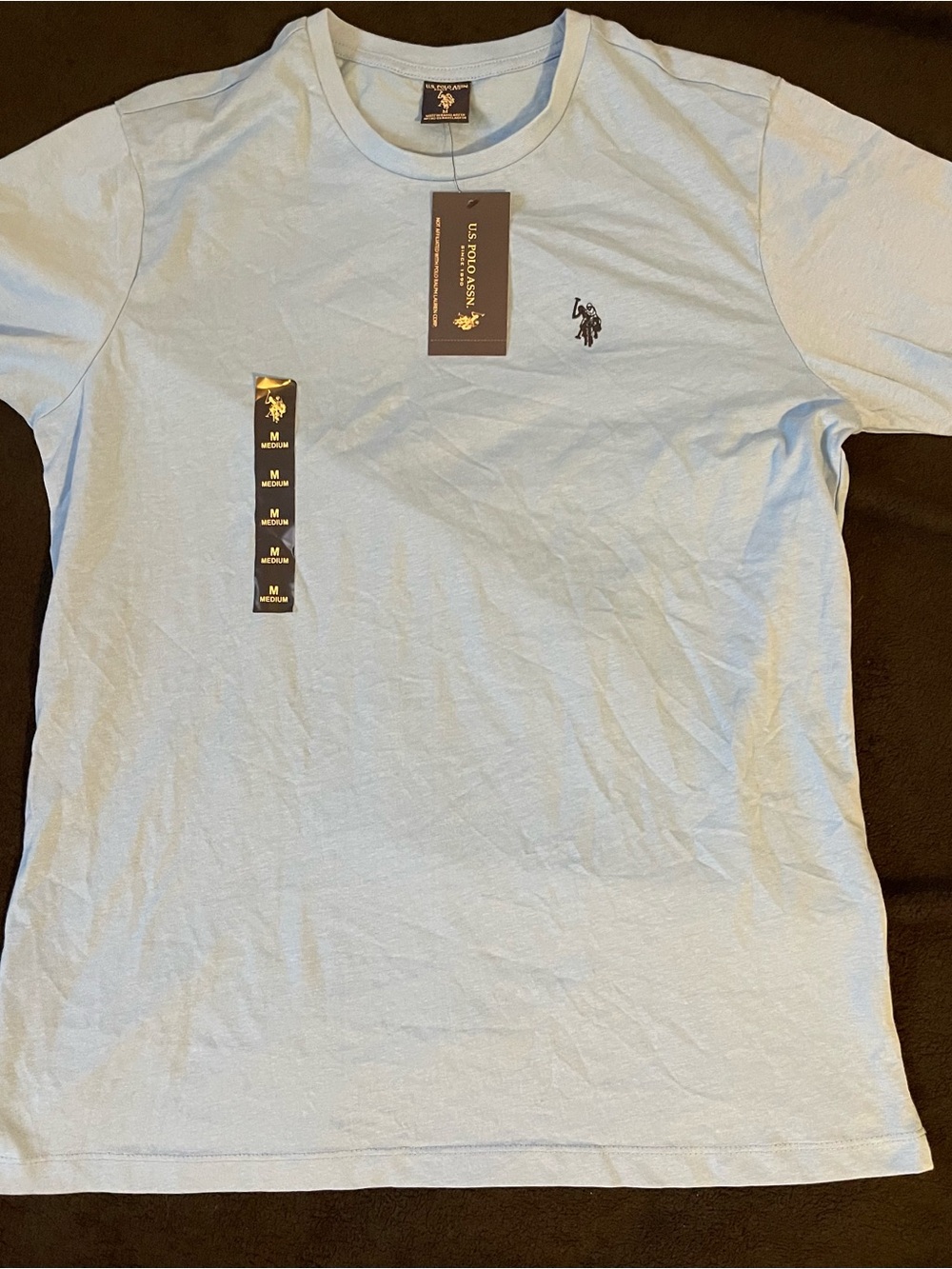 U.S. Polo Assn. Men’s Pale Blue Crew Neck Tee Size M